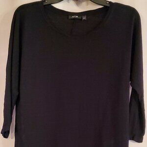 APT. 9 ESSENTIALS (Women's Black , 3/4 Sleeve, Scoop Neck, Stretch Top) Size: S